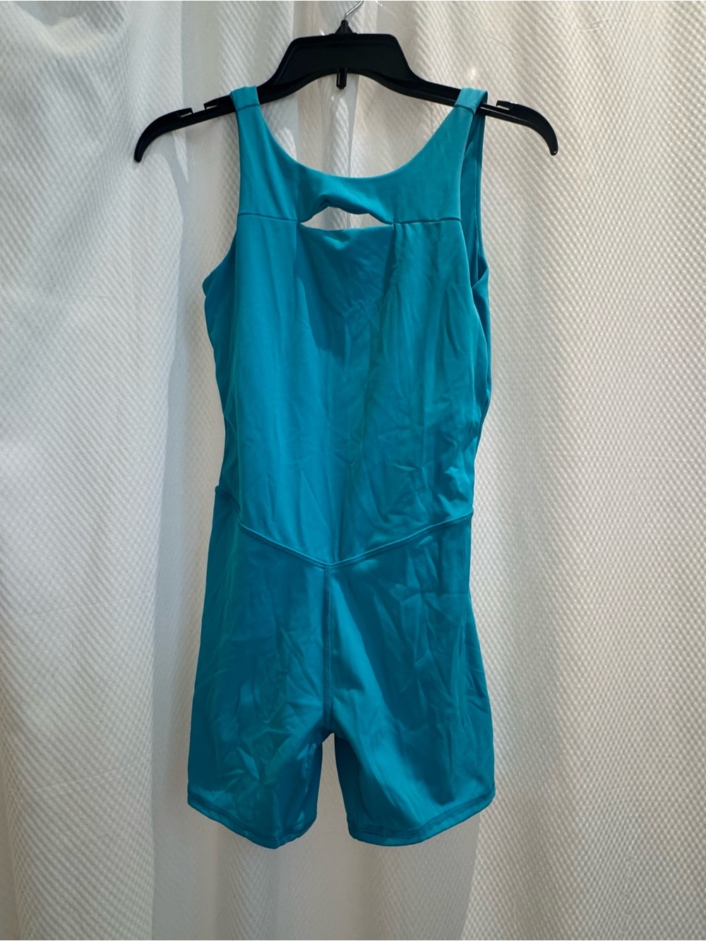 JoyLab Teal Tank Romper with Keyhole Back